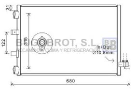 Condensador 62-FD5487 - CONDENSADOR FORD C MAX FOCUS