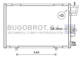 Condensador 62-FD5490 - CONDENSADOR FORD FIESTA