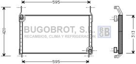 Condensador 62-FT5172 - CONDENSADOR FIAT BRAVA/BRAVO/MAREA/MULTIPLA