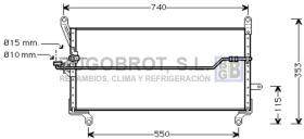 Condensador 62-FT5179 - CONDENSADOR 1.7 DIESEL/1.7 TD FIAT PUNTO I