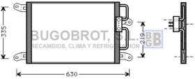 Condensador 62-FT5203 - CONDENSADOR 2.4 JTD ( 125PK ) FIAT MAREA