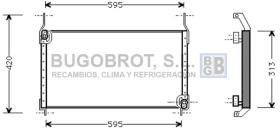 Condensador 62-FT5204 - CONDENSADOR 1.9 TD FIAT BRAVA/BRAVO/MAREA