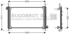 Condensador 62-FT5237 - CONDENSADOR 1.8 I - 16V./2.0 I - 16V./2.0 I - 20V. FIAT BRAV