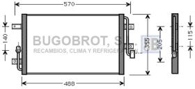 Condensador 62-FT5246 - CONDENSADOR 1.2 I - 8V. RESTYLING FIAT PALIO