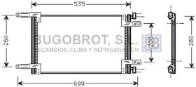 Condensador 62-FT5248 - CONDENSADOR 1.6 I - 16V./1.9 DIESEL FIAT DOBLO