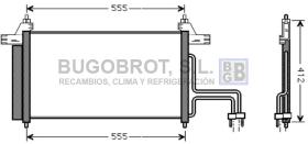 Condensador 62-FT5253 - CONDENSADOR ALL FIAT STILO