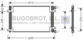 Condensador 62-FT5255 - CONDENSADOR 1.2 I - 8V./1.6 I - 16V. FIAT DOBLO