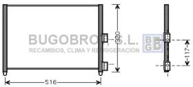 Condensador 62-FT5303 - CONDENSADOR 1.9 D MULTIJET /JTD FIAT IDEA/PUNTO II