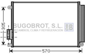 Condensador 62-FT5347 - CONDENSADOR 1.2 I - 8V./1.3 MJTDF/1.4 I - 16V. FIAT 500