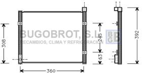 Condensador 62-HD5095 - CONDENSADOR ALL HONDA CIVIC V