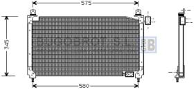 Condensador 62-HD5096 - CONDENSADOR HONDA INTEGRA I