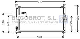 Condensador 62-HD5097 - CONDENSADOR HONDA LEGEND I