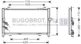 Condensador 62-HD5099 - CONDENSADOR HONDA CIVIC I & II