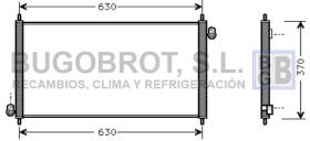 Condensador 62-HD5107 - CONDENSADOR 2.0 I - 16V. HONDA ACCORD VI COUPE