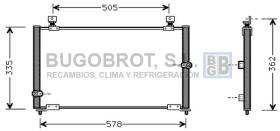 Condensador 62-HD5108 - CONDENSADOR 1.8 I - 16V./2.0 I - 16V. HONDA ACCORD V