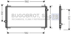 Condensador 62-HD5112 - CONDENSADOR 2.2 I - 16V. ( MPV )/2.3 I - 16V. ( MPV ) HONDA