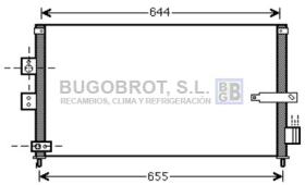 Condensador 62-HD5223 - CONDENSADOR 1.4 I - 16V. SEDAN VTEC HYBRID HONDA CIVIC VII