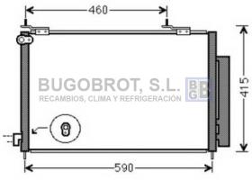 Condensador 62-HD5242 - CONDENSADOR 2.2 CDTI  HONDA CR-V