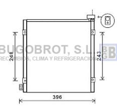 Condensador 62-HD5249 - CONDENSADOR HONDA HR V