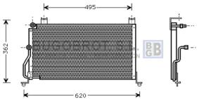 Condensador 62-HY5060 - CONDENSADOR ALL HYUNDAI EXCEL I/PONY II