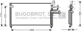 Condensador 62-HY5070 - CONDENSADOR 2.0 I - 16V. HYUNDAI SANTAMO