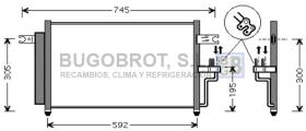 Condensador 62-HY5165 - CONDENSADOR DIESEL HYUNDAI ACCENT II/EXCEL IV/VERNA II