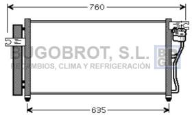 Condensador 62-HY5178 - CONDENSADOR 1.4 I - 16V./1.6 I - 16V. HYUNDAI ACCENT III/VER