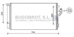 Condensador 62-HY5279 - CONDENSADOR HYUNDAI IX35