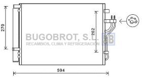 Condensador 62-HY5280 - CONDENSADOR HYUNDAI IX35