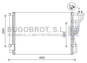 Condensador 62-HY5299 - CONDENSADOR HYUNDAI I40 CW