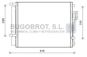 Condensador 62-HY5310 - CONDENSADOR HYUNDAI SANTA FE