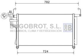 Condensador 62-HY5315 - CONDENSADOR HYUNDAI H300 H1 STAREX