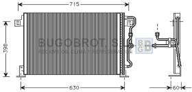 Condensador 62-JE5019 - CONDENSADOR 4.0 I - 12V./5.2 I - 16V./PETROL CHRYSLER / JEEP