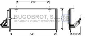 Condensador 62-JE5026 - CONDENSADOR 2.5/4.0 I - 12V. CHRYSLER / JEEP CHEROKEE