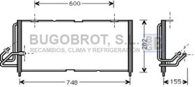 Condensador 62-JE5028 - CONDENSADOR 2.5/4.0 I - 12V. CHRYSLER / JEEP CHEROKEE/COMANC