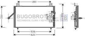 Condensador 62-KA5003 - CONDENSADOR KIA SEPHIA I