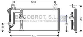 Condensador 62-KA5027 - CONDENSADOR 1.8 I - 16V./2.0 I - 16V. KIA CLARUS