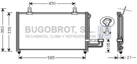 Condensador 62-KA5032 - CONDENSADOR ALL KIA SEPHIA I