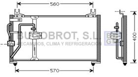 Condensador 62-KA5062 - CONDENSADOR 2.0 I - 16V. KIA CLARUS