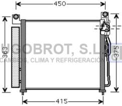 Condensador 62-KA5065 - CONDENSADOR 1.0 I - 12V./1.1 CRDI/1.1 I - 12V. KIA PICANTO