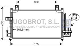 Condensador 62-KA5068 - CONDENSADOR ALL KIA RIO