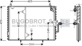 Condensador 62-MS5160 - CONDENSADOR 2.0/2.2 I - 16V. MERCEDES BENZ C 124 COUPE/T124