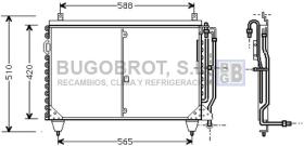 Condensador 62-MS5199 - CONDENSADOR 2.6/3.0/4.2/5.0/5.6 I /2.8 WITH FAN BRACKET MERC