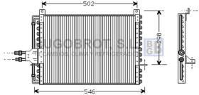 Condensador 62-MS5205 - CONDENSADOR MERCEDES BENZ C 123 COUPE/T123 WAGON/W 123 SEDAN