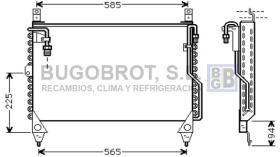 Condensador 62-MS5242 - CONDENSADOR 2.8 I MERCEDES BENZ W 126 SEDAN