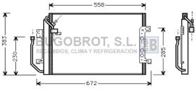 Condensador 62-MS5257 - CONDENSADOR MERCEDES BENZ W 168 A KLASSE