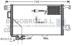 Condensador 62-MS5361 - CONDENSADOR 2.7 CDI/3.0 CDI/3.0 CDIPF MERCEDES BENZ S203 C K