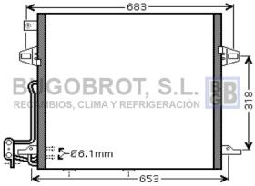 Condensador 62-MS5406 - CONDENSADOR ALL MERCEDES BENZ W 164 M KLASSE/W 251 R KLASSE/