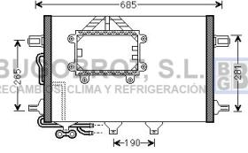 Condensador 62-MS5562 - CONDENSADOR MERCEDES BENZ CLS500 CLS550 E280