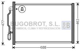 Condensador 62-MS5605 - CONDENSADOR MERCEDES BENZ CL500 CL600 CL63 AMG A200